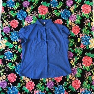 Nice blue shirt with puff sleeves